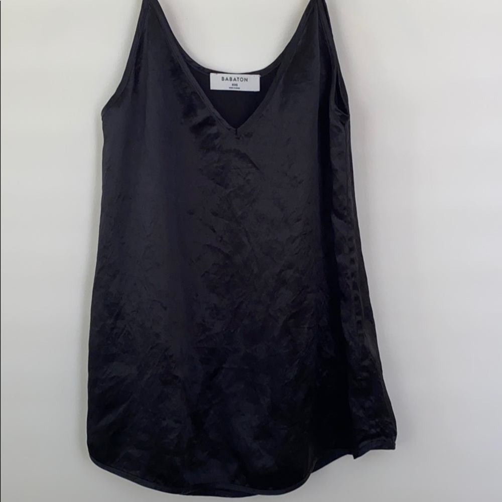 Black tank top blouse